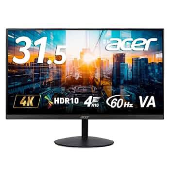 acer 4Kモニター 31.5インチ ET322QKAbmiipx HDR10 Amazon.co.jp: 【Amazon.co.jp限定】Acer 4K モニター